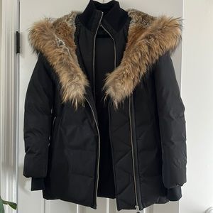 Mackage AKIVA down coat with Toscana fur trimmed hood
